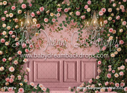 Pretty Overgrown Pink Wall (CC)
