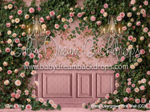 Pretty Overgrown Pink Wall (CC)