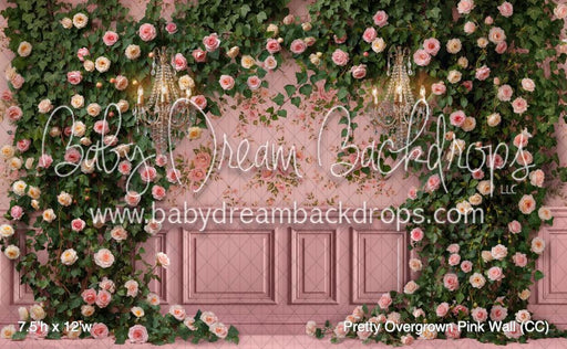 Pretty Overgrown Pink Wall (CC)