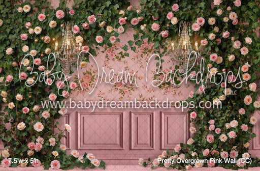 Pretty Overgrown Pink Wall (CC)