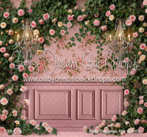 Pretty Overgrown Pink Wall (CC)