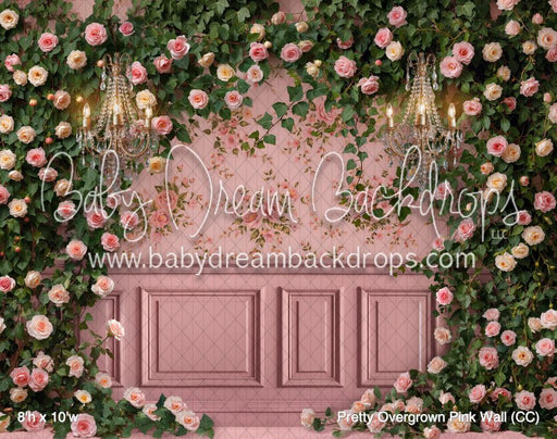 Pretty Overgrown Pink Wall (CC)