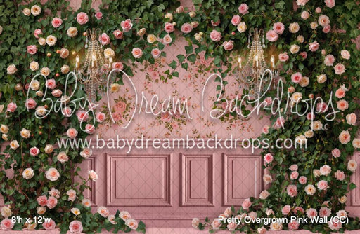 Pretty Overgrown Pink Wall (CC)