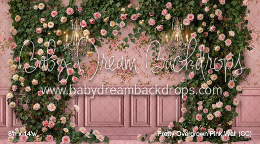 Pretty Overgrown Pink Wall (CC)
