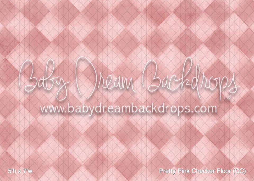 Pretty Pink Checker Fabric Floor (CC)