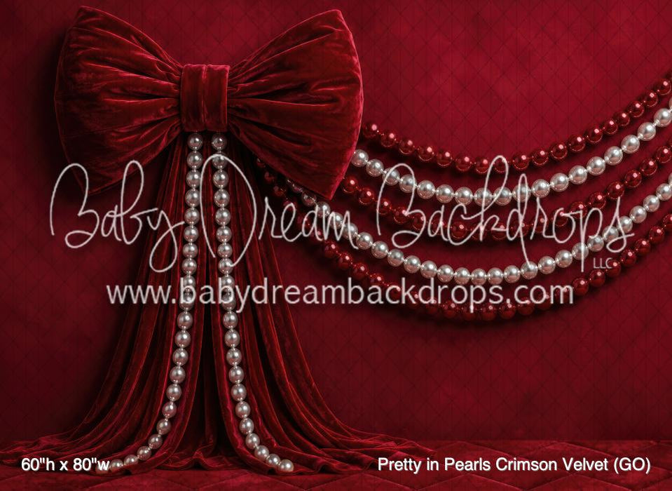 Pretty in Pearls Crimson Velvet (GO)