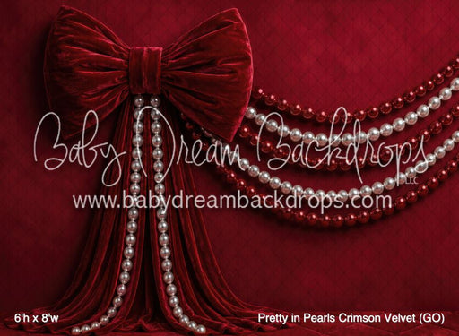 Pretty in Pearls Crimson Velvet (GO)
