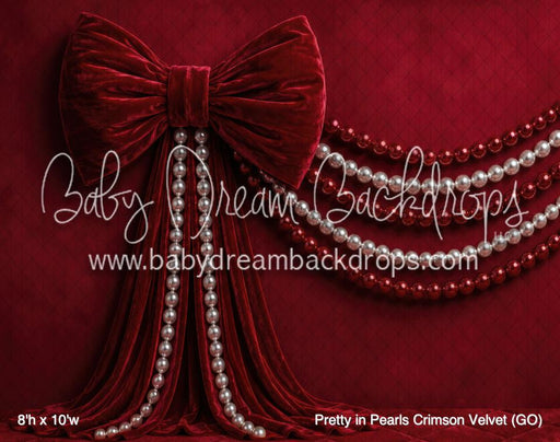 Pretty in Pearls Crimson Velvet (GO)