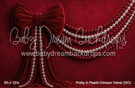 Pretty in Pearls Crimson Velvet (GO)