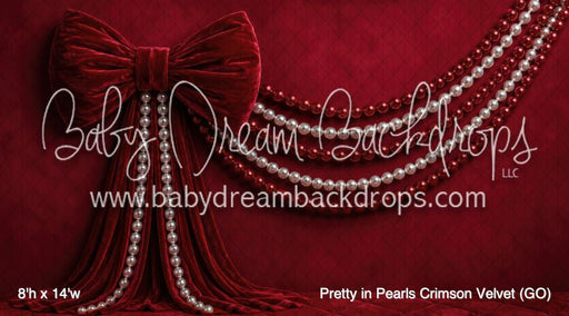 Pretty in Pearls Crimson Velvet (GO)