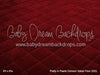 Pretty in Pearls Crimson Velvet Fabric Floor (GO)
