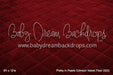Pretty in Pearls Crimson Velvet Fabric Floor (GO)