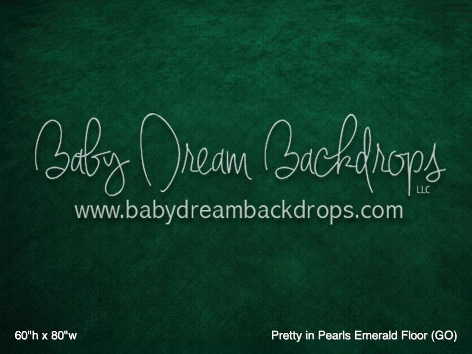 Pretty in Pearls Emerald Fabric Floor (GO)