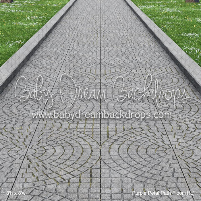 Purple Petal Path Fabric Floor (HL)