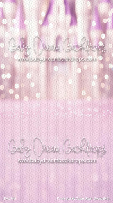 Purple Sparkly Castle Dream Sweep (MD)