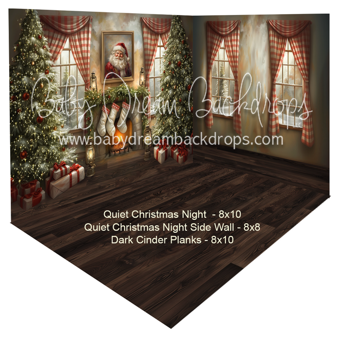 Quiet Christmas Night + Quiet Christmas Night Side Wall + Dark Cinder Planks