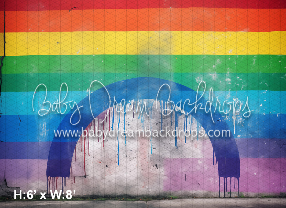 Rainbow Concrete Wall III (WM)