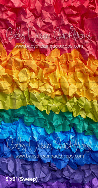 Rainbow Crumpled Paper Horizontal (WM)