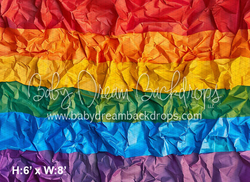 Rainbow Crumpled Paper Horizontal (WM)