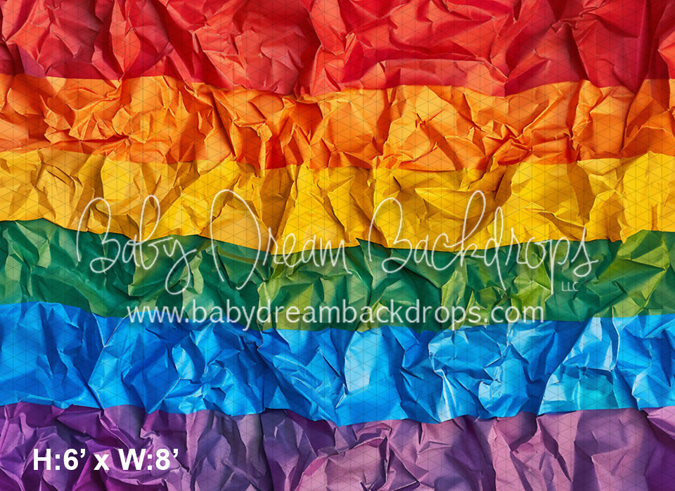 Rainbow Crumpled Paper Horizontal (WM)