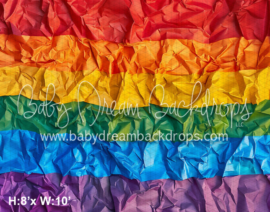 Rainbow Crumpled Paper Horizontal (WM)