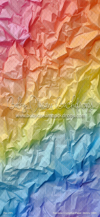Rainbow Crumpled Paper Skinny (WM)