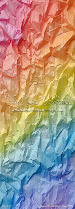 Rainbow Crumpled Paper Skinny (WM)