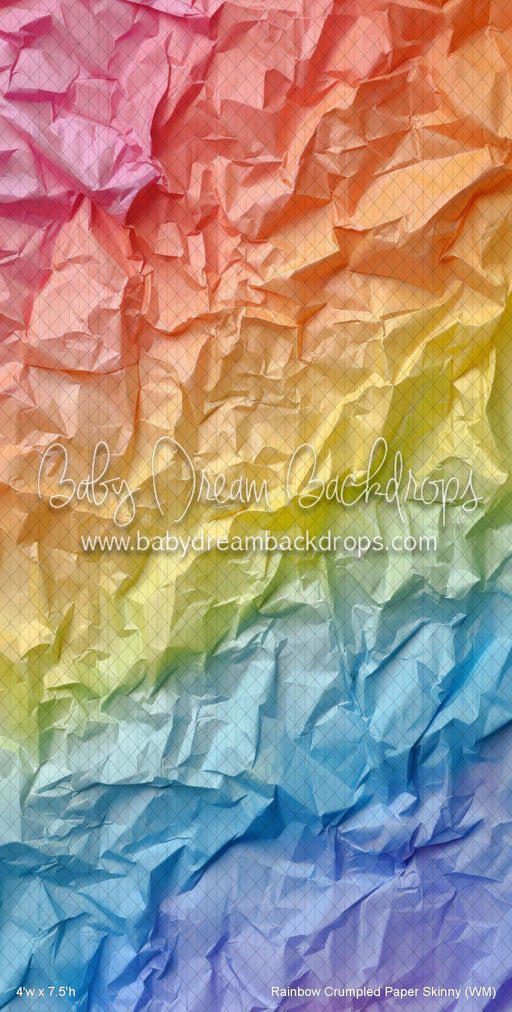 Rainbow Crumpled Paper Skinny (WM)