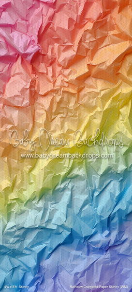 Rainbow Crumpled Paper Skinny (WM)
