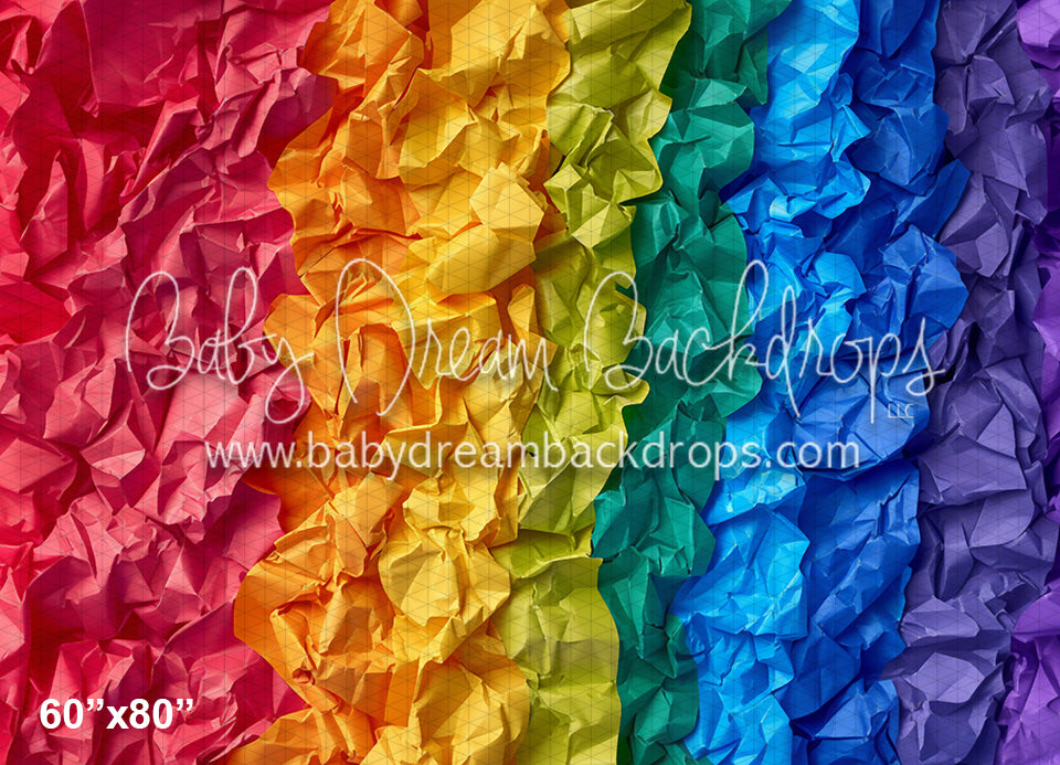 Rainbow Crumpled Paper Vertical (WM)