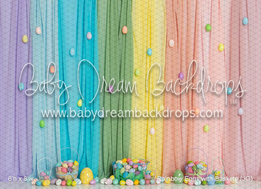 Rainbow Eggs with Baskets (JG)