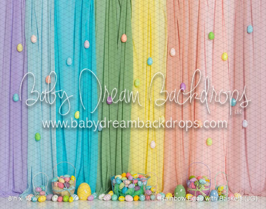 Rainbow Eggs with Baskets (JG)