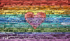 Rainbow Heart Brick Wall (WM)