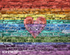 Rainbow Heart Brick Wall (WM)