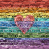 Rainbow Heart Brick Wall (WM)