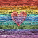 Rainbow Heart Brick Wall (WM)