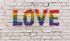 Rainbow Love Brick Wall (WM)