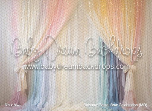 Rainbow Pastel Bow Celebration (MD)