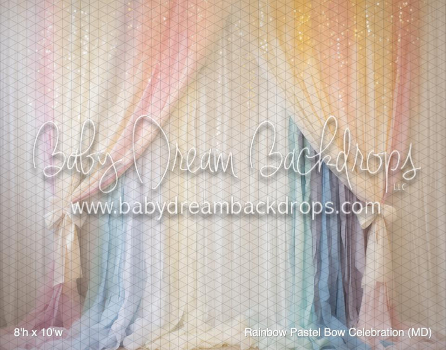 Rainbow Pastel Bow Celebration (MD)