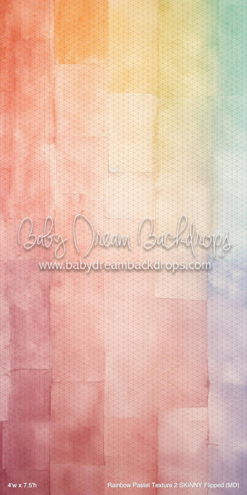 Rainbow Pastel Texture 2 SKINNY Flipped (MD)