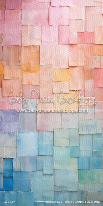 Rainbow Pastel Texture 6 SKINNY Flipped (MD)