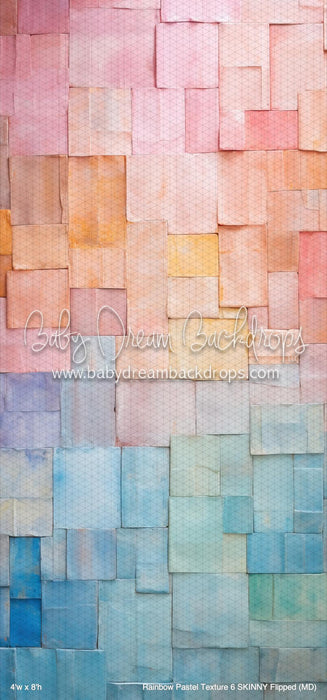 Rainbow Pastel Texture 6 SKINNY Flipped (MD)