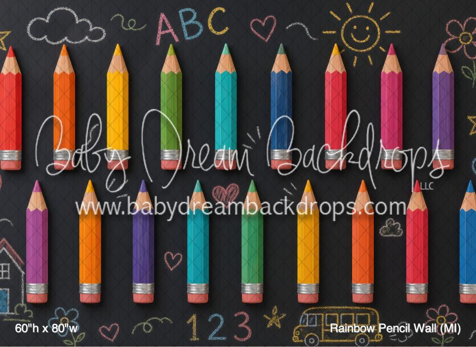 Rainbow Pencil Wall (MI)