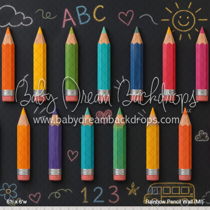 Rainbow Pencil Wall (MI)