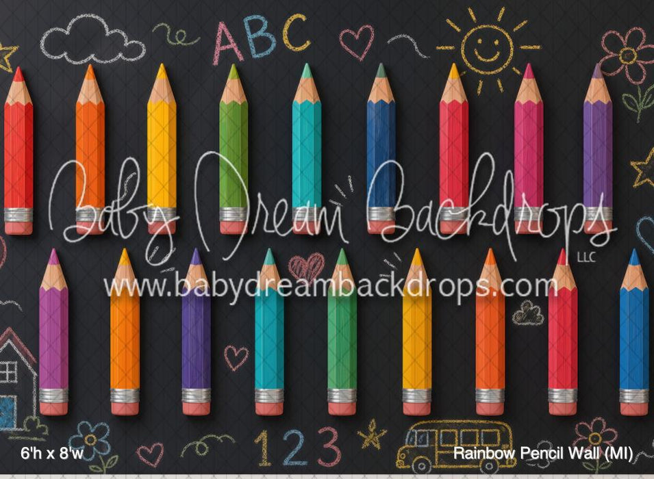 Rainbow Pencil Wall (MI)