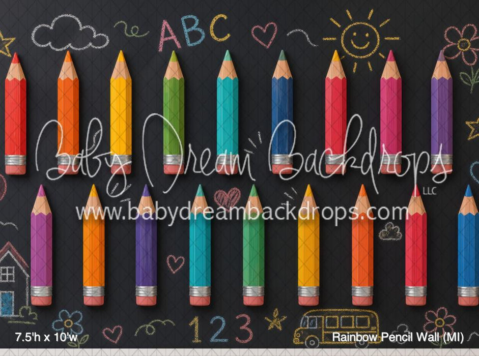 Rainbow Pencil Wall (MI)
