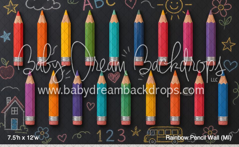 Rainbow Pencil Wall (MI)