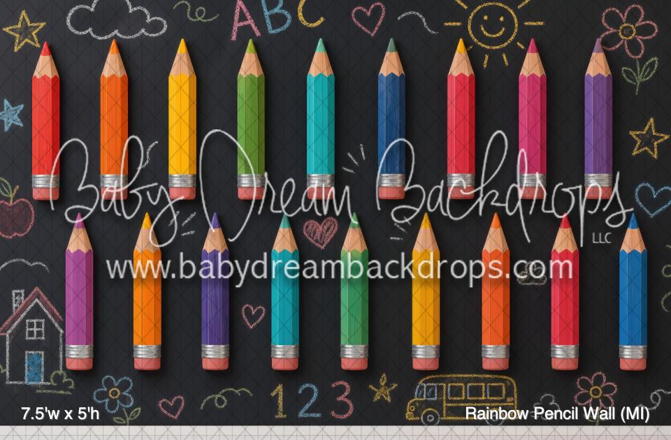 Rainbow Pencil Wall (MI)
