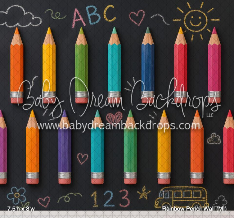 Rainbow Pencil Wall (MI)