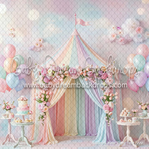 Rainbow Petal Party Tent (WM)